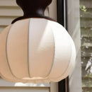 Ljojo Wabi-Sabi Retro Silk Pendant Lamp Wood Chandelier Home Decor Lighting