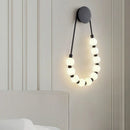 Nordic Minimal LED Wall Pendant Light for Bedroom | Golden Black Home Decor by Ljojo