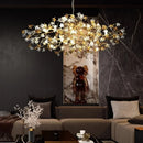 Copper ceiling lamp, crystal bedroom lamp, grand dining chandelier - Ljojo brand