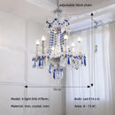 K9 Crystal Chandelier Pendant Light - Elegant White E14 LED Luxury Home Decor by Ljojo