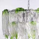 Green Round Crystal Chandelier Modern Classics for Living Room Dining Home Decor by Ljojo