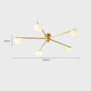 Italian Minimalist Glass Decorative Ceiling Light Ljojo Creamy Pebble Modern Bedroom Hardware Lamp