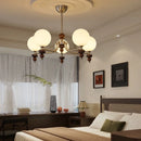 French Nickel Led Chandelier Living Room Wabi Sabi Wood Pendant Lights European Home Decor Hanging Lamp Luminarias Lighting - Ljojo