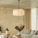 Ljojo Luxury Onyx Stone Chandelier Pendant Lights for Villa Loft Living Room House Decor