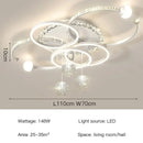 Modern Metal Acrylic LED Ceiling Pendant Lamp for Dining Living Home Decor by Ljojo