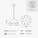 Luxurious Bubble Ball Art Living Room Pendant Light Fixture by Ljojo - High-End Designer Showcase