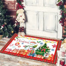 Christmas Dwarf Print Floor Mat for Living Room and Balcony Decoration by Ljojo