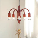 French Industrial Art LED Pendant Light Red Chandelier for Home Decor Living Room by Ljojo