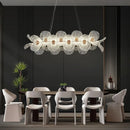 Crystal Flower Chandelier Artistic Pendant Light for Dining Room by Ljojo | Indoor Lighting Home Decor