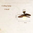 French Retro Ceiling Chandelier with Grass Woven Glass, LED Lighting for Living & Dining Room by Ljojo