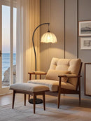Nordic Linen Fabric LED Floor Lamp for Living Room Ljojo Lighting Fixtures