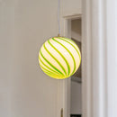 Ljojo Macaron Glass Ball Candy Pendant Chandelier for Dinning Room Bedroom