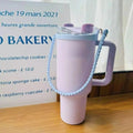 Ljojo 30/40 oz Silicone Tumbler Handle - Portable Cup Strap for Stanley Cup