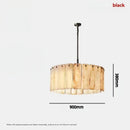 Ljojo Luxury Onyx Stone Chandelier Pendant Lights for Villa Loft Living Room House Decor