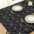 Ljojo 30x72inch Elastic Waterproof Rectangle Table Cover for Home Party & Outdoor