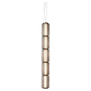 Ljojo Long Stripe Pendant Light with Smoke Gray Glass Lampshade