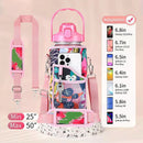 Ljojo 2L Insulated Water Bottle Sleeve - Large Capacity Portable Holder Bag