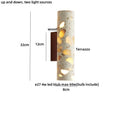 Ljojo LED Wall Lights for Home Dining Stair Bedroom Stone Wood Wabi Sabi Sconce