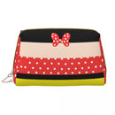 Ljojo Minnie Mouse Leather Makeup Bag: Stylish & Large Capacity Cosmetic Pouch