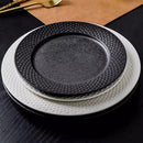 Ljojo Matte Ceramic Steak Plate Dessert Pasta Serving Dish Circular Flat Tableware