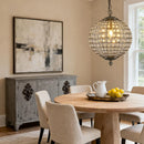 Nordic Round Crystal LED Pendant Light for Home Decoration by Ljojo