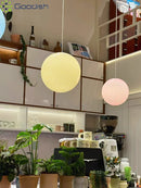 Nordic Colorful Bubble Glass Pendant Lights LED Chandelier Modern Simplicity Living Room art Ljojo