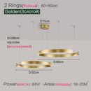Ljojo LED Round Ring Chandelier for Dining and Living Room