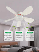 Ljojo Low Noise Ceiling Fan Chandelier for Home Decoration