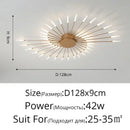 Gold Nordic Round LED Ceiling Chandelier Modern Minimalist Pendant Lamp for Home by Ljojo