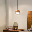Modern LED Wood Glass Pendant Light for Bedroom, Restaurant, Bar - Ljojo