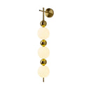 LED Wall Lamp White Acrylic Ball Gold Metal Dimmable Sconce by Ljojo - Modern Bedroom Lighting
