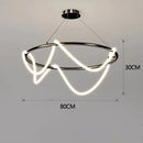 Ljojo Long Hose Led Chandelier Modern Dining Table Kitchen Nordic Pendant Lamp Fixture