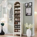 Ljojo™ Arched 8-Tier Shoe Cabinet with Adjustable Shelves