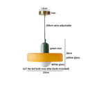 Ljojo Milky White Resin LED Pendant Light for Home Decor