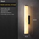 Ljojo Luxury Copper Marble Wall Lamp for Living Room and Bedroom