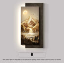 3D Sandstone Landscape Painting - Modern Corridor Decoration Wall Lamp by Ljojo