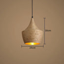 Hemp Rope Pendant Light Modern Nordic Aluminum Lampshade Hanging Lamp by Ljojo
