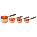 Ljojo Measuring Spoons & Cups Set Wood Handle Stainless Steel Baking Tools