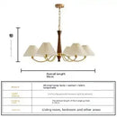 Retro Minimalist LED Chandelier for Living Dining Room Kitchen Pendant Light Ljojo