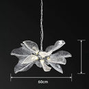 French Flower Light Luxury Living Room Platinum Crystal Chandelier by Ljojo - New Beautiful Leaf Chandelier