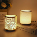LED European Style Cloth Covered Desk Lamp with USB Switch Control | Nordic Bedroom Table Light by Ljojo