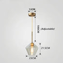 Modern Glass LED Pendant Light Chandelier for Living Room - Ljojo
