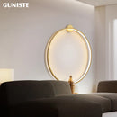 Ljojo LED Round Ring Wall Lamps Modern Home Decor for Living Room and Bedroom