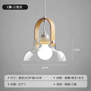 Nordic Minimal Glass LED Pendant Light Chandelier for Bedroom - Ljojo