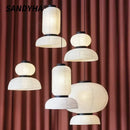 Chinese Paper Lantern Chandelier LED Light Fixture by Ljojo - Handmade Art Decor for Bedroom & Dining Room