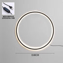 Ljojo LED Round Ring Wall Lamps Modern Home Decor for Living Room and Bedroom