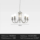 Ljojo Bauhaus Round Metal LED Pendant Lights French Retro Industrial Hanging Lamp