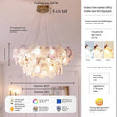 Ljojo Luxury Glass Crystal Chandelier for Living Room, Bedroom, and Study