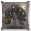 Cute Ghost Sailboat Whale Diver Cushion Cover by Ljojo