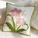 Ljojo Lily Jacquard Embroidery Pillow Cover for Sofa Living Room 45x45